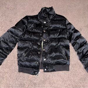 Vintage Juicy Couture Black Puffer Jacket